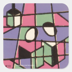 Carolers Vierkante Sticker