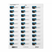 Carolers Winter Scene Etiket (Full Sheet)