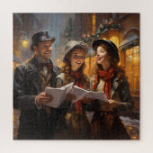 Caroleurs de Noël Peinture Puzzle (Vertical)