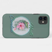 Carolina Anole & Hibiscus  Case-Mate iPhone Case (Achterkant (horizontaal))