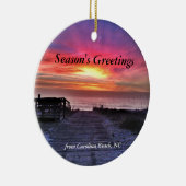 Carolina Beach 2014 kerstboomversiering Keramisch Ornament (Rechts)