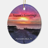 Carolina Beach 2014 kerstboomversiering Keramisch Ornament (Links)