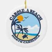 Carolina Beach. Keramisch Ornament (Achterkant)