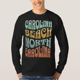 Carolina Beach NC Zomer Vakantie Groovy Su T-shirt
