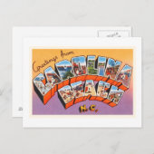 Carolina Beach North Carolina NC Carte postale Vin (Devant / Derrière)