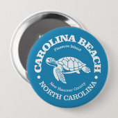 Carolina Beach (zeeen schildpad) Ronde Button 4,0 Cm (Voorkant /achterkant)
