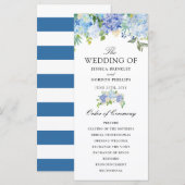 Carolina Bloom Boeket | Bloemen Huwelijksprogramma Programma (Voorkant / Achterkant)