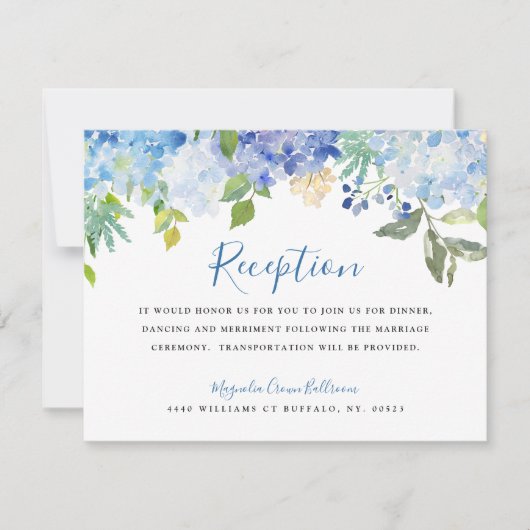 Carolina Bloom | Invitation de réception (Devant)