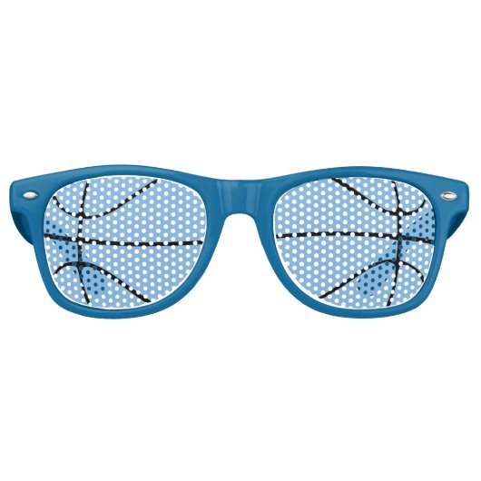 Carolina Blue Basketball Party Lunettes de soleil (Devant)