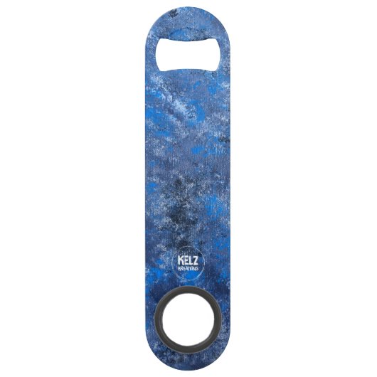 Carolina Blue Black White Bottle Opener (Devant)
