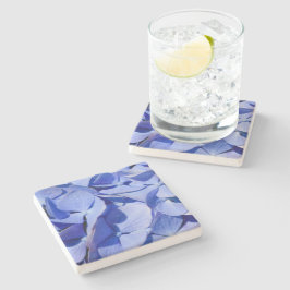 Carolina Blue Hydrangeas Limestone Stone Onderzett Stenen Onderzetter