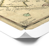 Carolina Country Map 1650 Poster (Hoek)