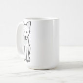 Carolina Dog Cartoon Koffiemok (Voorkant links)