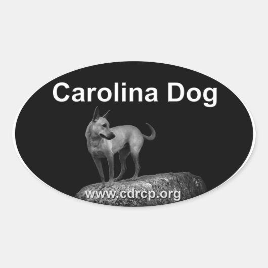 Carolina Dog Sticker (Voorkant)