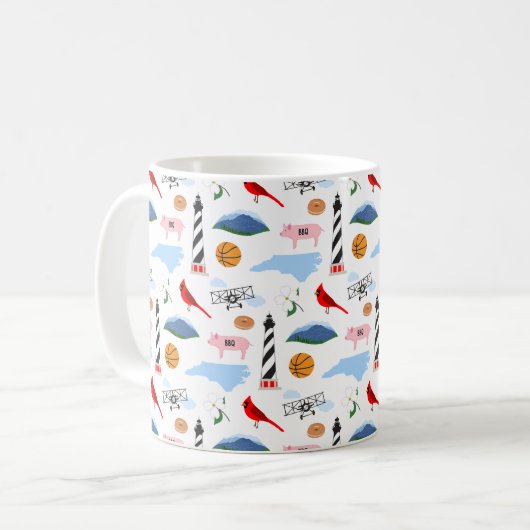 Carolina Nord Icons Café Mug (Devant gauche)