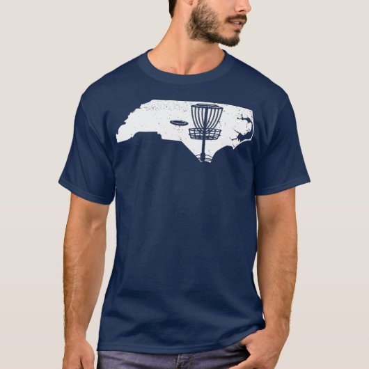 Carolina North Disk Golf Frisbees Disk Golfing T-shirt (Voorkant)