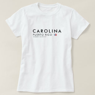 Carolina Puerto Rico T-Shirt Coördinaten T-shirt