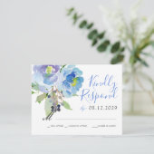 Carolina | Réponse RSVP florale sauvage (Debout devant)