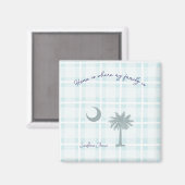 Carolina Sud Plaid Magnet de charme Sud (Recto/Verso)