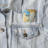 CAROLINA SWAGGER VIERKANTE BUTTON 5,1 CM (In situ)