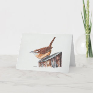 Carolina Wren Art Kaart