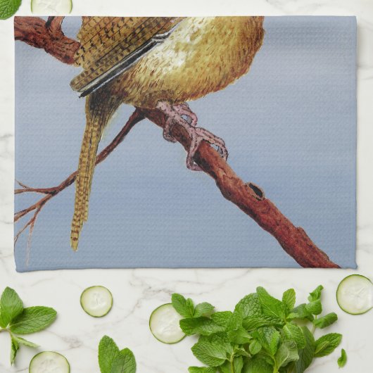 Carolina Wren dish Towel Theedoek (Gevouwen)