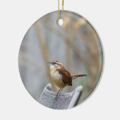 Carolina Wren Keramisch Ornament (Links)