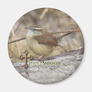 Carolina Wren Meditation magnet Magneet