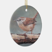 Carolina Wren Oiseau Art Ornement (Droite)