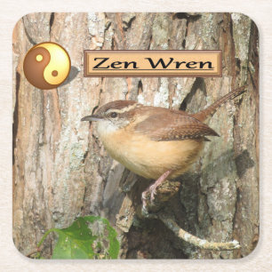 Carolina Wren Zen Onderzetter Set