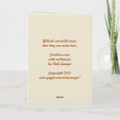 Carolinakaas met mulberries kaart (Achterkant)