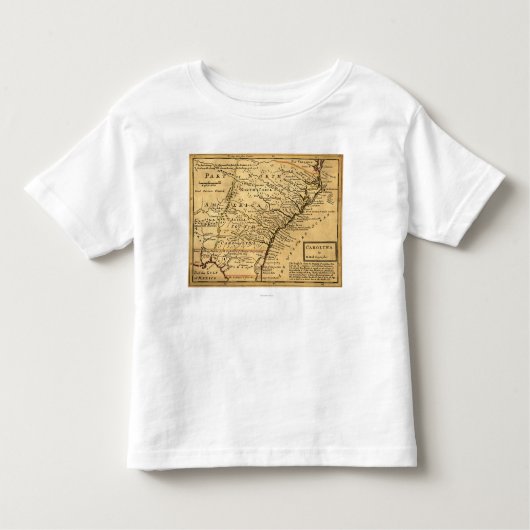 CarolinaPanoramic Map Kinder Shirts (Voorkant)