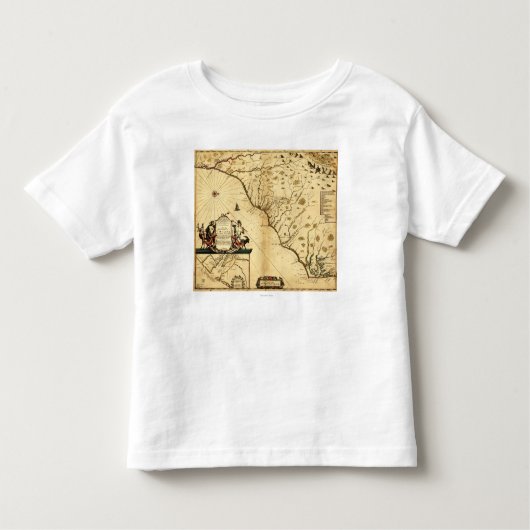 Carolinas met het noorden naar de RightPanoramic M Kinder Shirts (Voorkant)