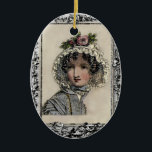 Caroline<br><div class="desc">A vintage 18th Century fashion plate, lovingly restored and teamed with a vintage etching of an antique frame evoke the romantic essence of .Jane Austen novels. The woman depicted in the fashion plate reminds me so much of the character Caroline Bingely © WickedlyLovely</div>