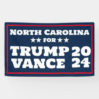 Caroline du Nord pour la bannière Trump Vance 2024