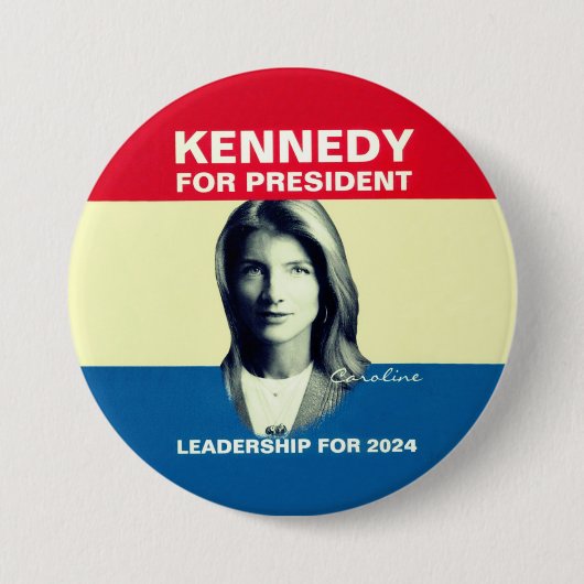Caroline Kennedy 2024 Ronde Button 7,6 Cm (Voorkant)