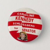 Caroline Kennedy Schlossberg Button (Voorkant)