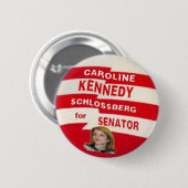 Caroline Kennedy Schlossberg Button (Voorkant /achterkant)