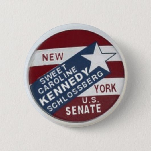 Caroline Kennedy Schlossberg NY Senate Button (Voorkant)