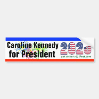 CAROLINE KENNEDY VOOR PRESIDENT 2020-bumpersticker Bumpersticker