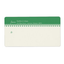 Caroline Mailing Label, groen