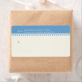 Caroline Mailing Label, Powder Blue Etiket (Insitu)