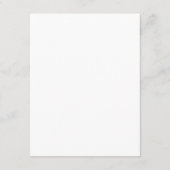 Caroline Simple Black Script Weddenschap Details Informatiekaartje (Achterkant)