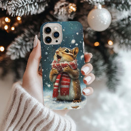 Caroling Chipmunk met sjaal iPhone / iPad case