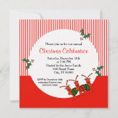 Caroling Crawfish / Lobsters Kerstfeest Kaart (Achterkant)