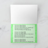 Caroling Dachshund Carte de Noël (Intérieur)