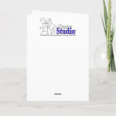 Caroling Holiday Kaart (Achterkant)