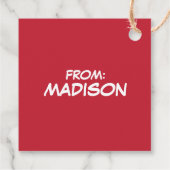 Caroling KerstSweater Graphic Bedankjes Labels (Achterkant)