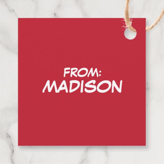 Caroling KerstSweater Graphic Bedankjes Labels (Achterkant)