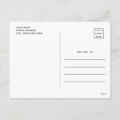 Caroling KerstSweater Graphic Briefkaart (Achterkant)